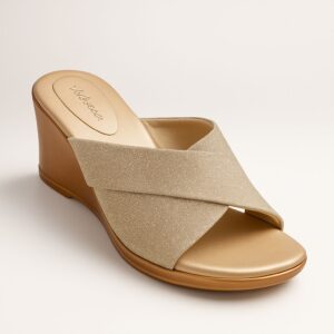 WEDGE SANDAL|COLOUR:SILVER