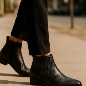 MEN'S LONG BOOT|TEXTURED-BLACK